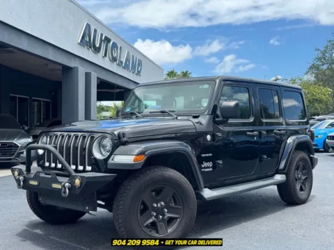 Black 2019 Jeep Wrangler Unlimited Sahara for sale in Jacksonville, FL
