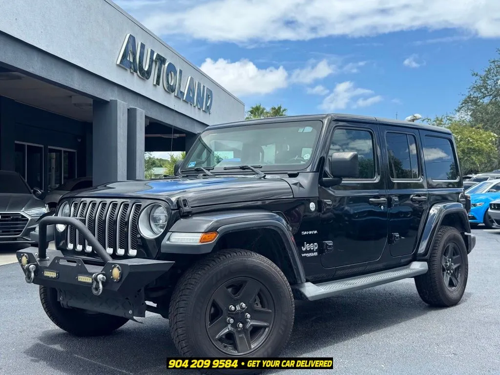 Black 2019 Jeep Wrangler Unlimited Sahara for sale in Jacksonville, FL