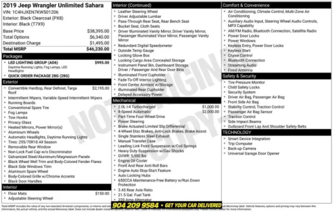 Photos of 2019 Jeep Wrangler Unlimited Sahara for sale in Jacksonville, FL at AUTOLAND