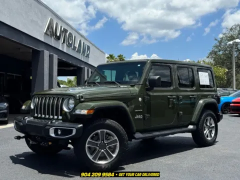 Green 2021 Jeep Wrangler Unlimited Sahara for sale in Jacksonville, FL