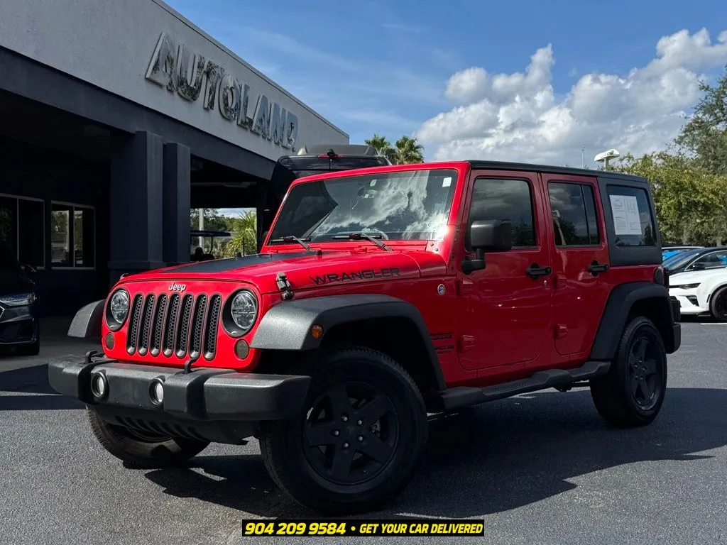 Red 2015 Jeep Wrangler Unlimited Sport for sale in Jacksonville, FL