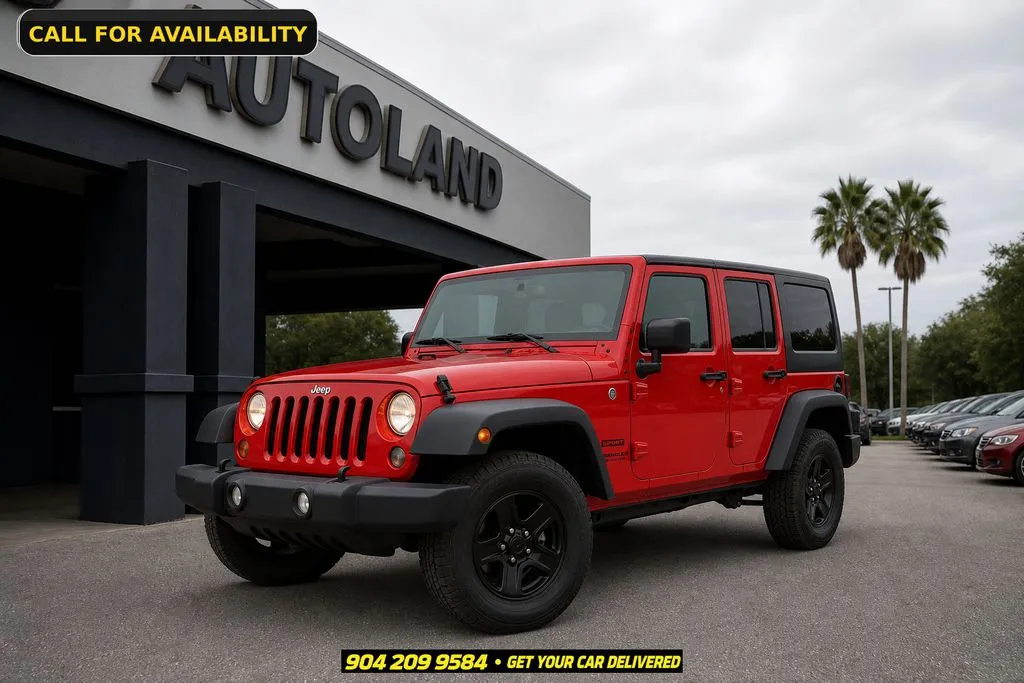 Red 2015 Jeep Wrangler Unlimited Sport for sale in Jacksonville, FL