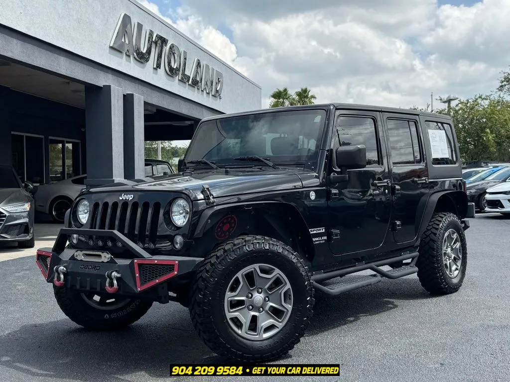 Black 2017 Jeep Wrangler Unlimited Sport for sale in Jacksonville, FL