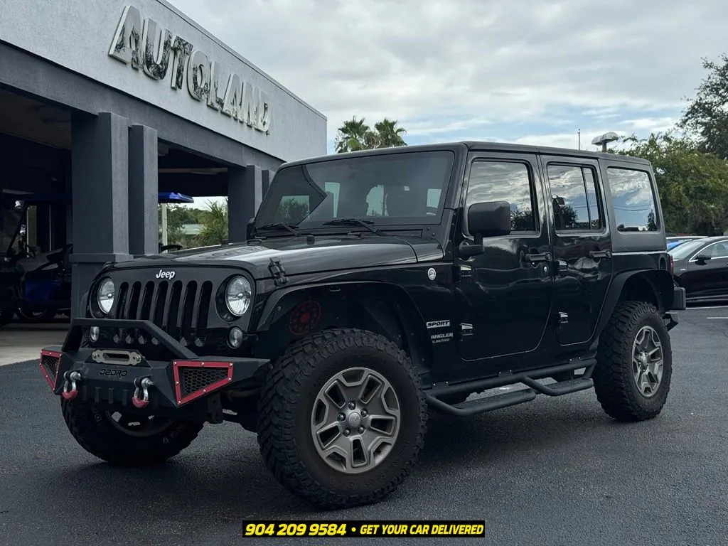 Black 2017 Jeep Wrangler Unlimited Sport for sale in Jacksonville, FL