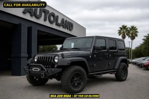 Black 2018 Jeep Wrangler JK Unlimited Willys Wheeler for sale in Jacksonville, FL