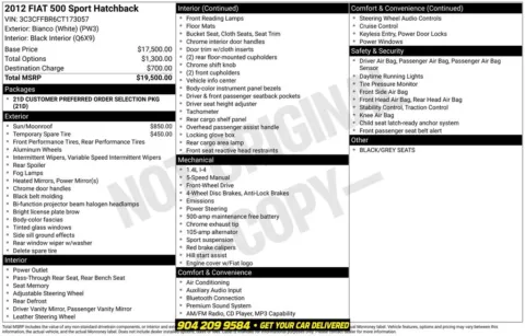 Photos of 2012 Fiat 500 Sport for sale in Jacksonville, FL at AUTOLAND