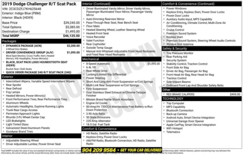 Photos of 2019 Dodge Challenger R/T Scat Pack for sale in Jacksonville, FL at AUTOLAND