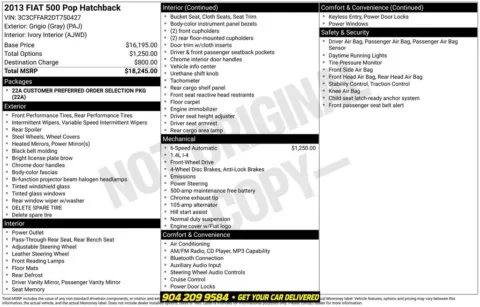 Photos of 2013 Fiat 500 Pop for sale in Jacksonville, FL at AUTOLAND