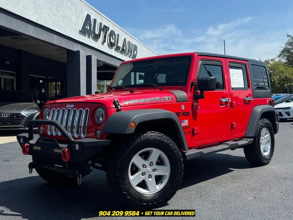 Red 2017 Jeep Wrangler Unlimited Sport for sale in Jacksonville, FL