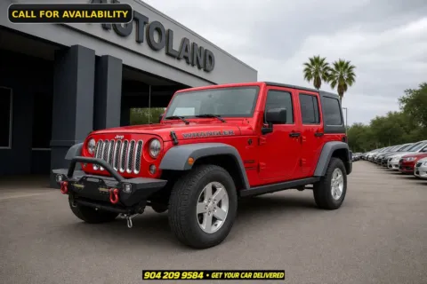 Red 2017 Jeep Wrangler Unlimited Sport for sale in Jacksonville, FL