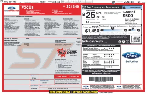 Photos of 2018 Ford Focus ST for sale in Jacksonville, FL at AUTOLAND