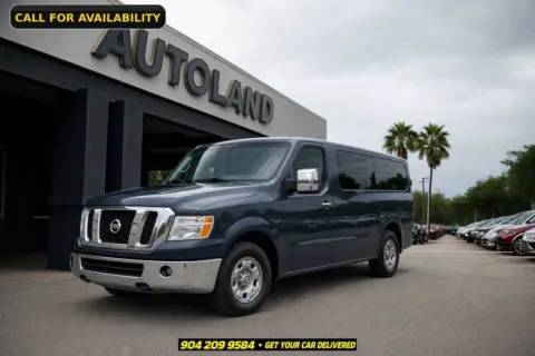 Blue 2016 Nissan NV Passenger SL for sale in Jacksonville, FL