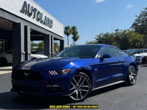 Blue 2016 Ford Mustang GT Premium for sale in Jacksonville, FL