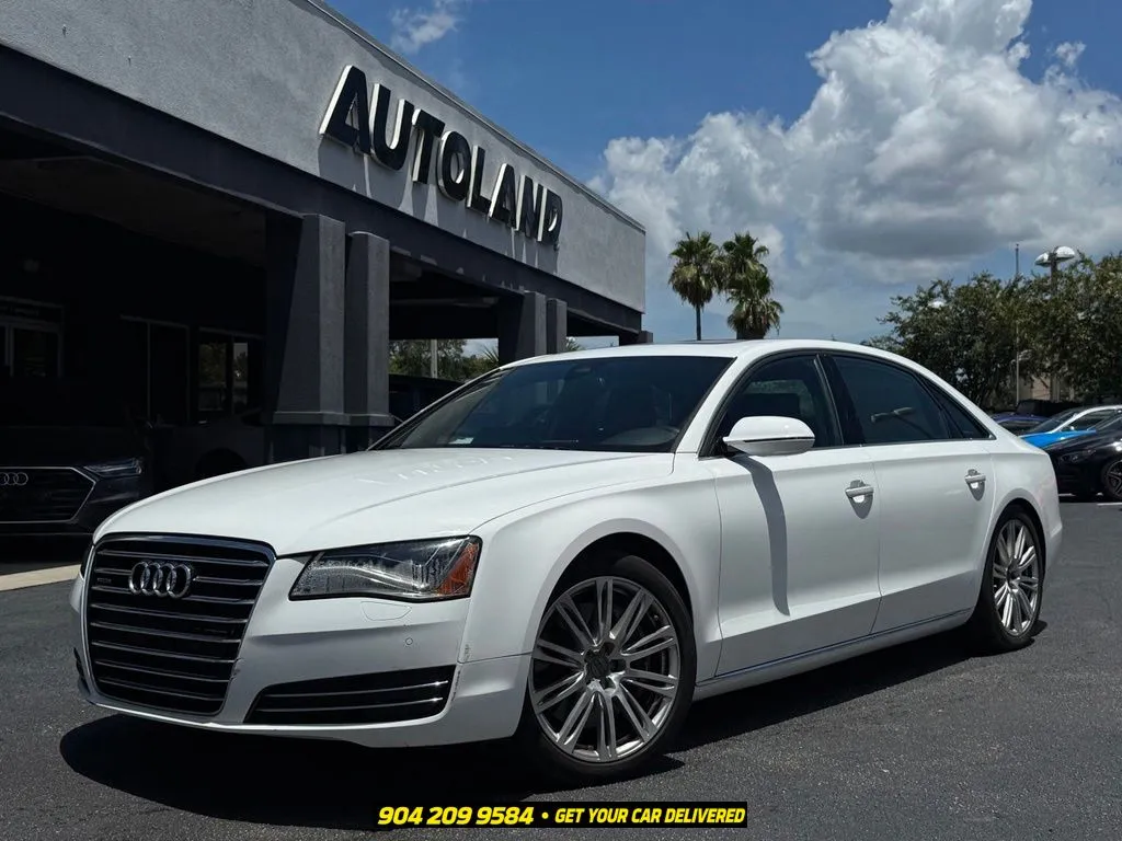 White 2014 Audi A8 L 4.0T for sale in Jacksonville, FL