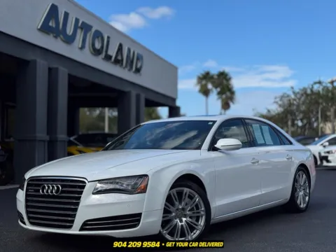 White 2014 Audi A8 L 4.0T for sale in Jacksonville, FL