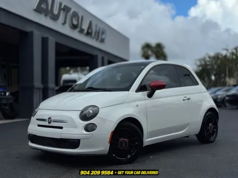 White 2015 Fiat 500 Pop for sale in Jacksonville, FL