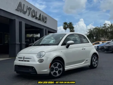White 2016 Fiat 500e Battery Electric for sale in Jacksonville, FL