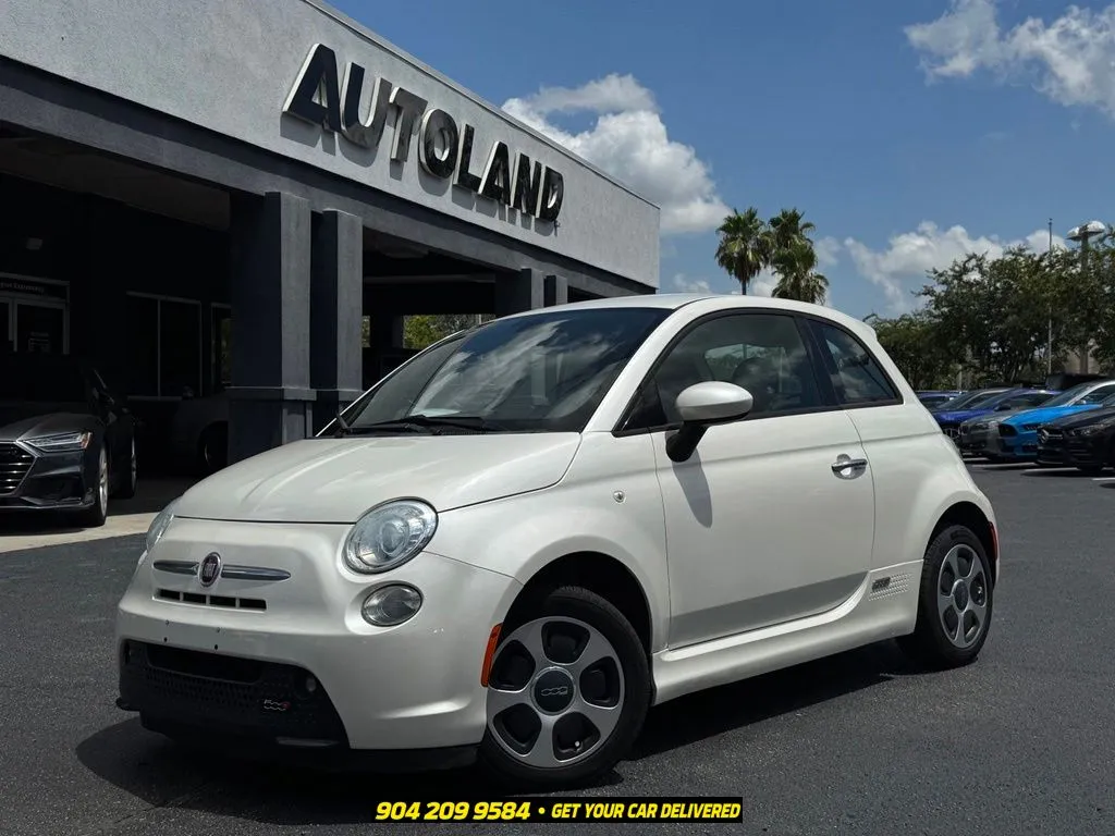 White 2016 Fiat 500e Battery Electric for sale in Jacksonville, FL