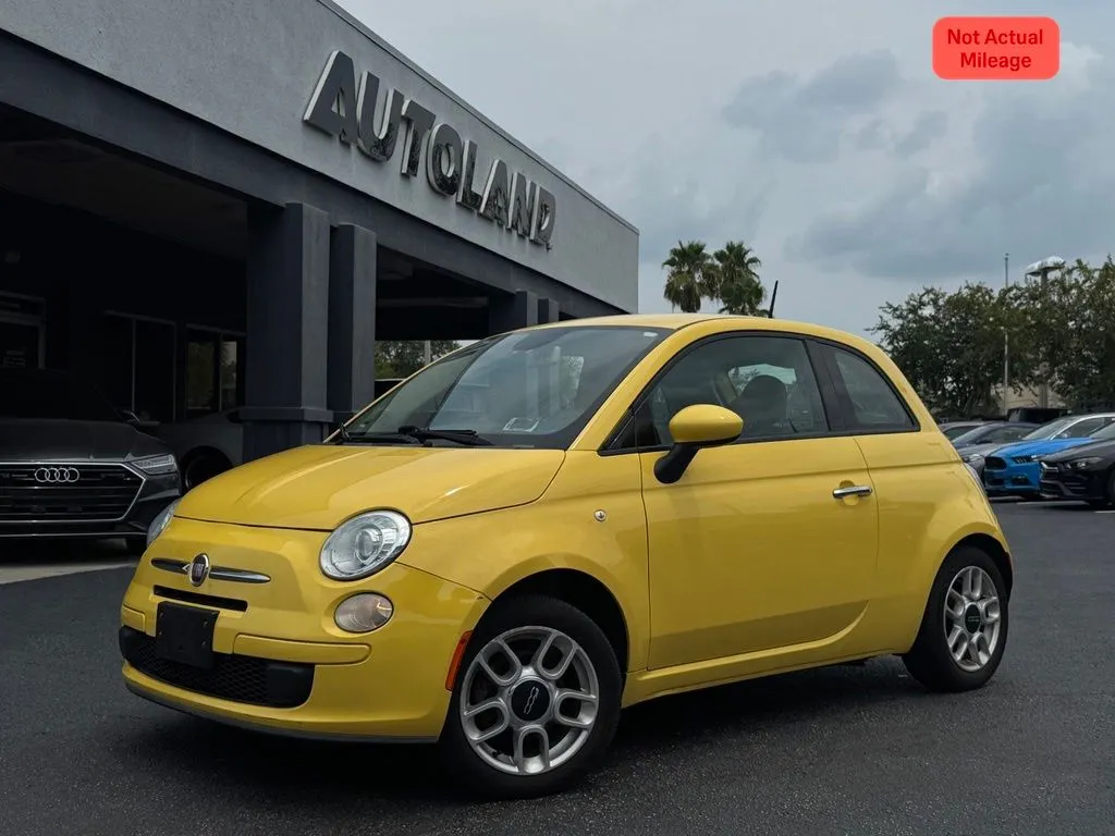 Yellow 2013 Fiat 500 Pop for sale in Jacksonville, FL