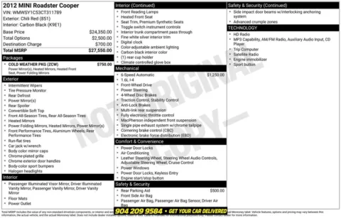 Photos of 2012 MINI Cooper for sale in Jacksonville, FL at AUTOLAND