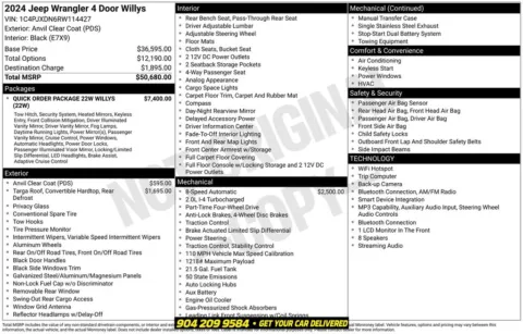 Photos of 2024 Jeep Wrangler Sport for sale in Jacksonville, FL at AUTOLAND