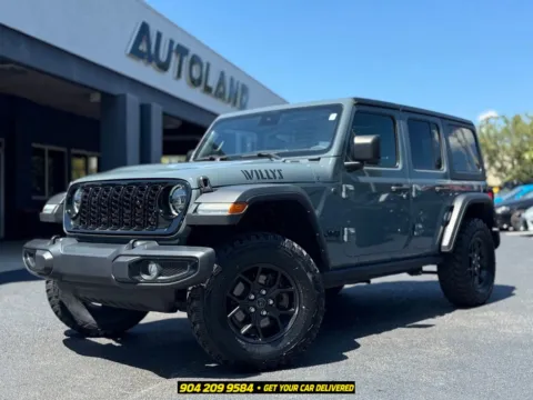 Gray 2024 Jeep Wrangler Willys for sale in Jacksonville, FL