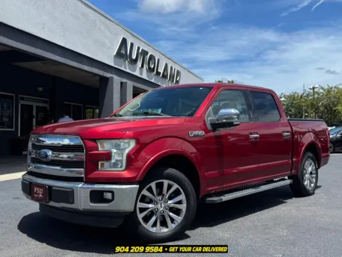 Red 2016 Ford F-150 Lariat for sale in Jacksonville, FL