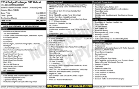 Photos of 2016 Dodge Challenger SRT Hellcat for sale in Jacksonville, FL at AUTOLAND