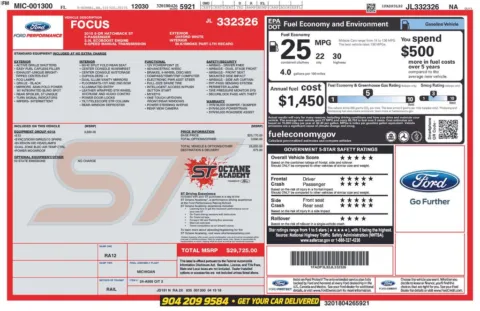 Photos of 2018 Ford Focus ST for sale in Jacksonville, FL at AUTOLAND