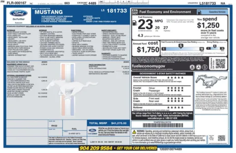 Photos of 2020 Ford Mustang EcoBoost Premium for sale in Jacksonville, FL at AUTOLAND