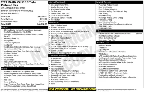 Photos of 2024 Mazda CX-90 3.3 Turbo Preferred Plus for sale in Jacksonville, FL at AUTOLAND