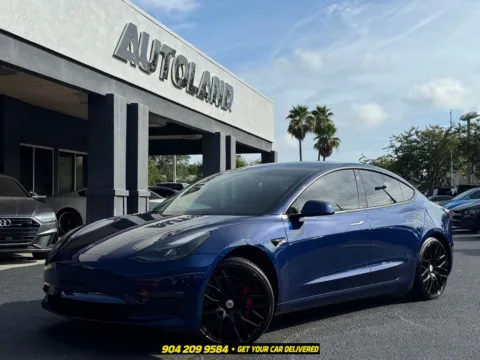Blue 2022 Tesla Model 3 Performance for sale in Jacksonville, FL