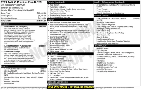 Photos of 2024 Audi A3 40 Premium Plus for sale in Jacksonville, FL at AUTOLAND