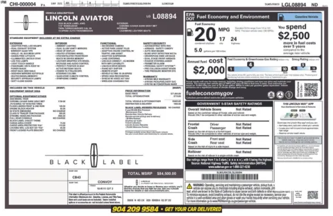 Photos of 2020 Lincoln Aviator Black Label for sale in Jacksonville, FL at AUTOLAND