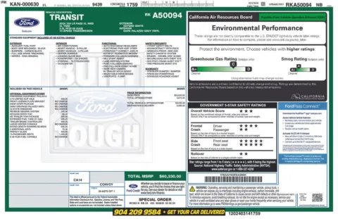 Photos of 2024 Ford Transit-350 XL for sale in Jacksonville, FL at AUTOLAND