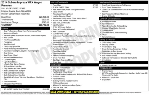 Photos of 2014 Subaru Impreza WRX for sale in Jacksonville, FL at AUTOLAND