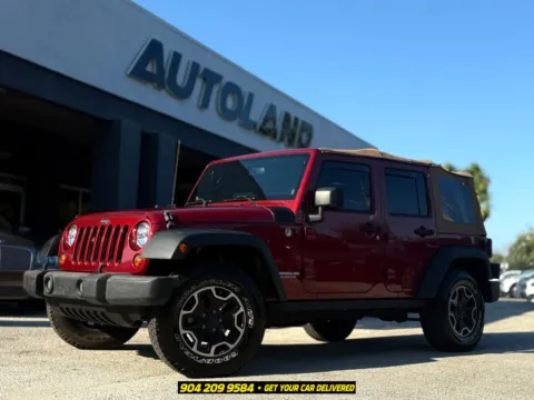 Red 2013 Jeep Wrangler Unlimited Rubicon for sale in Jacksonville, FL