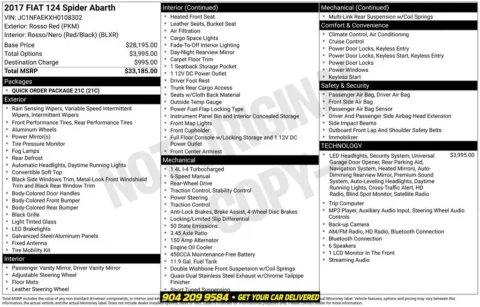 Photos of 2017 Fiat 124 Spider Abarth for sale in Jacksonville, FL at AUTOLAND
