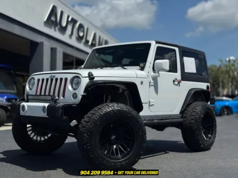 White 2016 Jeep Wrangler Sahara for sale in Jacksonville, FL