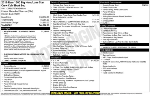 Photos of 2019 Ram 1500 Big Horn/Lone Star for sale in Jacksonville, FL at AUTOLAND