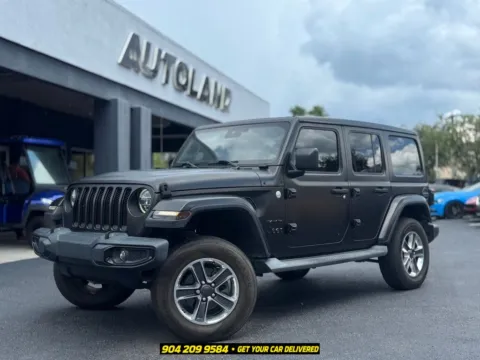 Black 2020 Jeep Wrangler Unlimited Sahara for sale in Jacksonville, FL