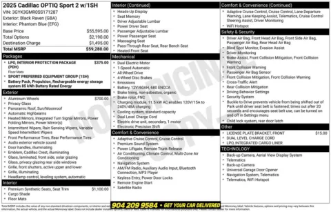 Photos of 2025 Cadillac OPTIQ Sport 2 for sale in Jacksonville, FL at AUTOLAND