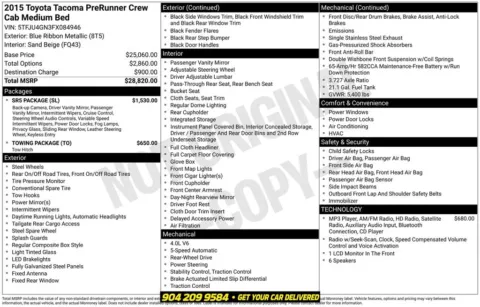 Photos of 2015 Toyota Tacoma PreRunner for sale in Jacksonville, FL at AUTOLAND