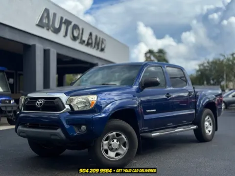 Blue 2015 Toyota Tacoma PreRunner for sale in Jacksonville, FL