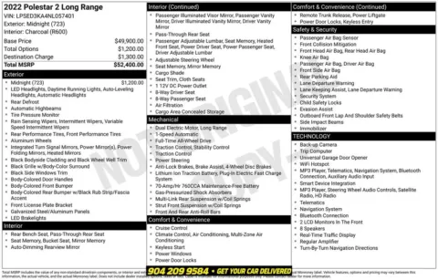 Photos of 2022 Polestar 2 Long Range Dual Motor for sale in Jacksonville, FL at AUTOLAND