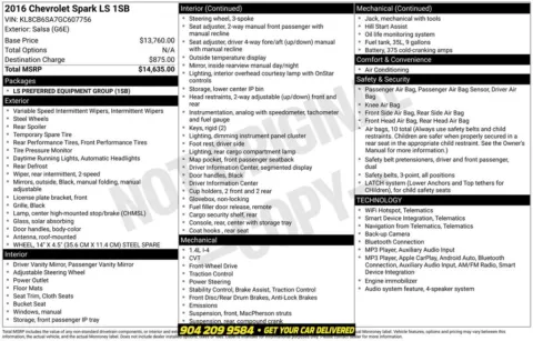 Photos of 2016 Chevrolet Spark LS for sale in Jacksonville, FL at AUTOLAND
