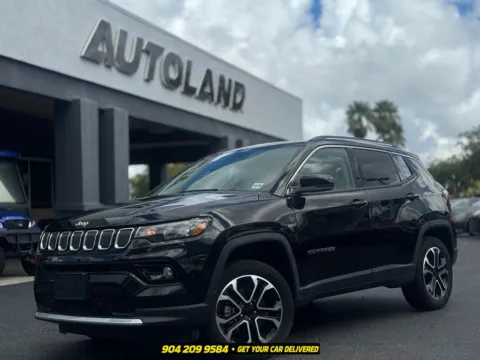 Black 2022 Jeep Compass Limited for sale in Jacksonville, FL