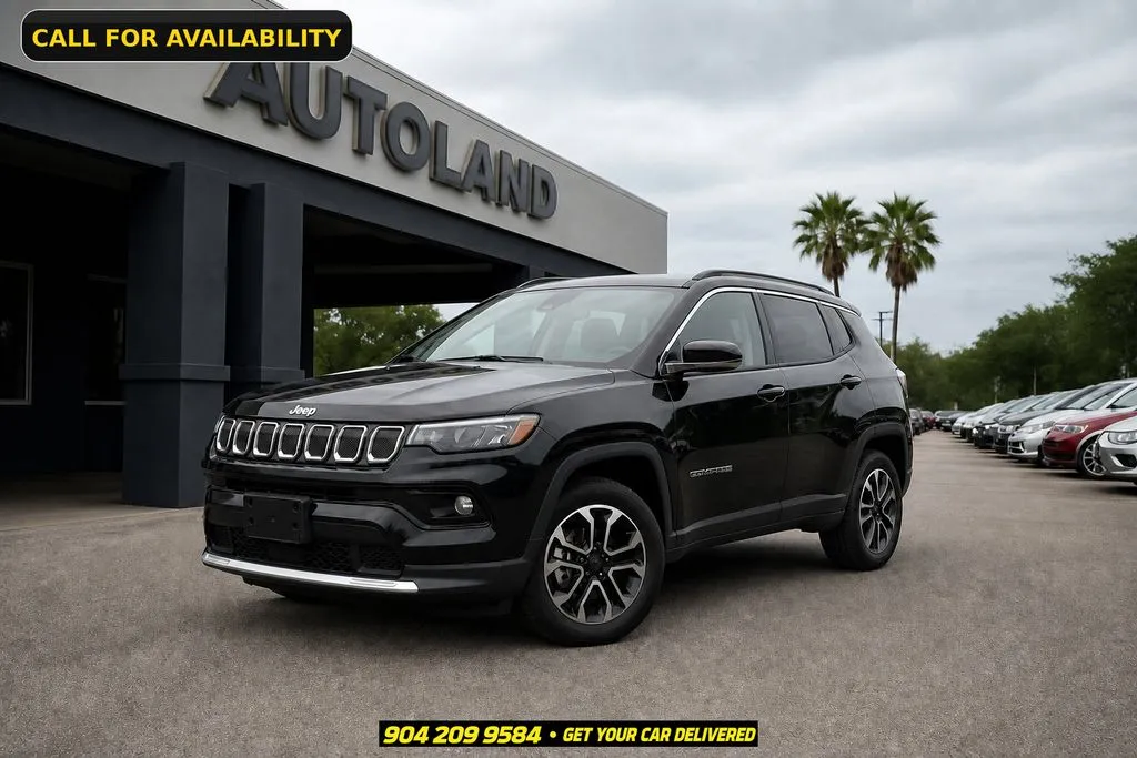 Black 2022 Jeep Compass Limited for sale in Jacksonville, FL
