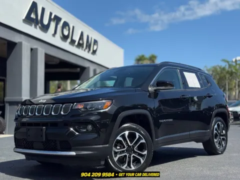 Black 2022 Jeep Compass Limited for sale in Jacksonville, FL