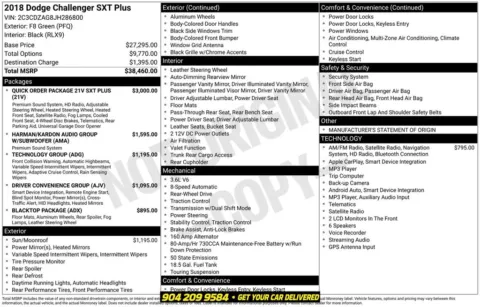 Photos of 2018 Dodge Challenger SXT for sale in Jacksonville, FL at AUTOLAND